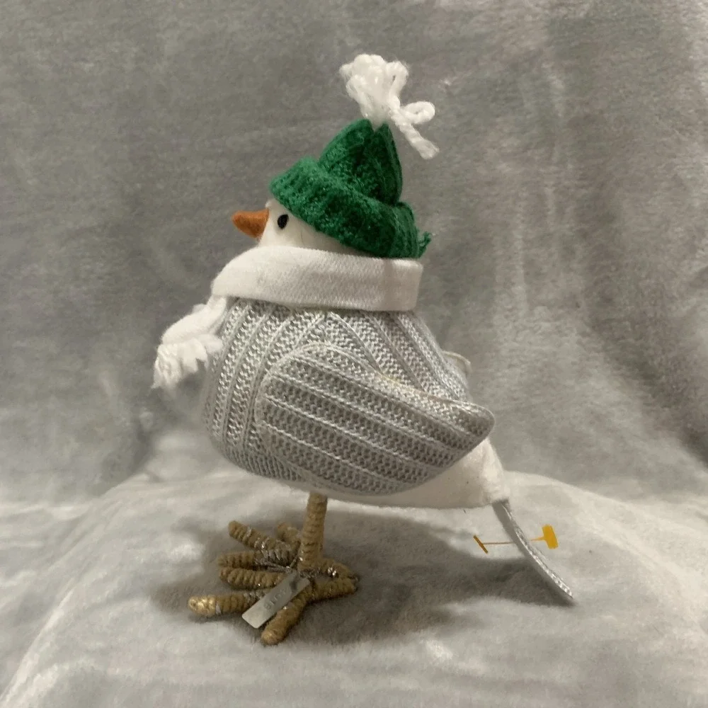 Target Wondershop Juniper Bird Figurine 2018 Grey Sweater Green Hat White